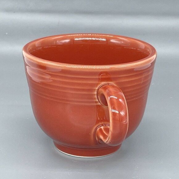 HLC Fiestaware Coffee Cup Lot of 2 Paprika Brown 3" Post 86 Replacement - Picture 9 of 12